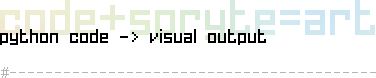python code. visual output
